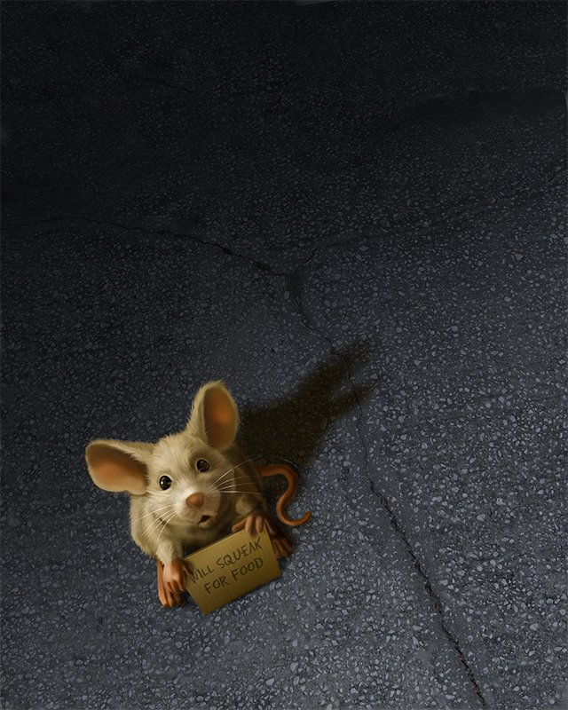 Will Squeak for Food